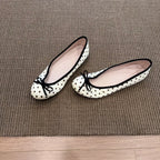 Damen Ballerinas mit verspieltem Polka-Dots-Muster und komfortablem Fußbett R&B