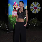 Damen Stylisches Cropped Top mit Halterhals und Bügeln R&B