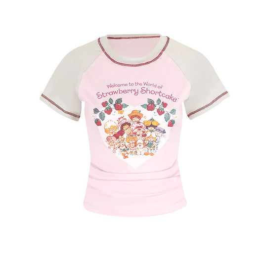 Damen T-Shirt mit niedlichem Grafikdesign und komfortablem Schnitt R&B