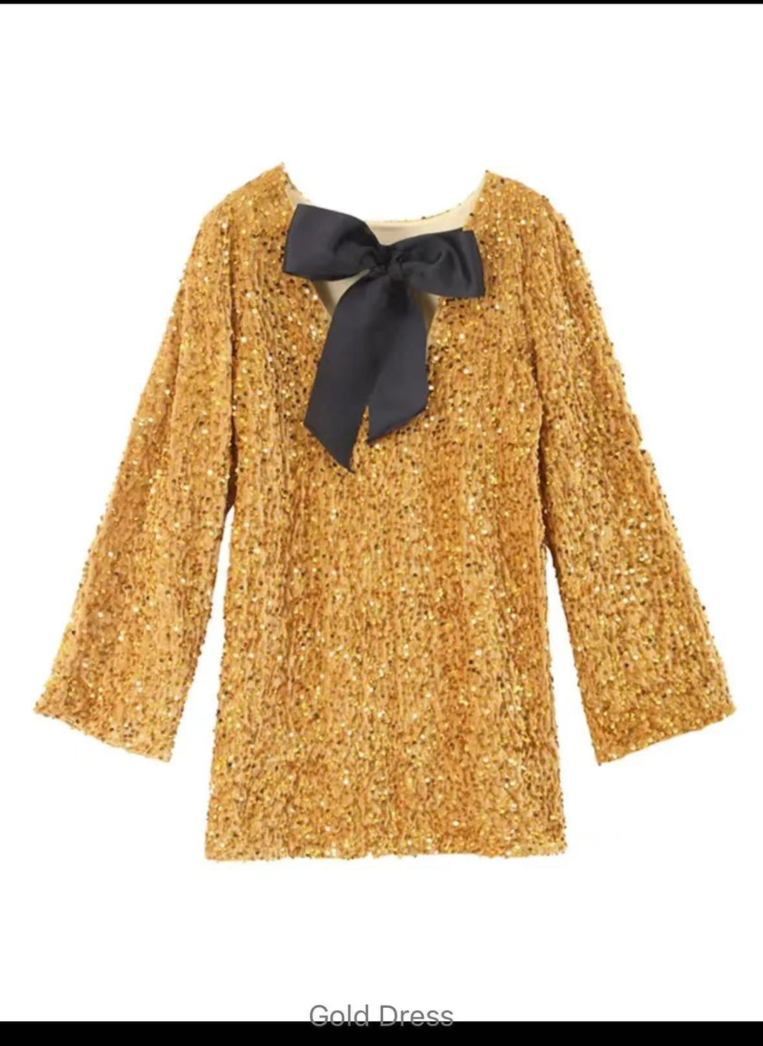 Damen Glamouröses Mini-Kleid mit glitzernden Pailletten und eleganten Puffärmeln R&B