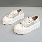 Damen Plateau Sneakers mit atmungsaktiver Mesh-Oberfläche und rutschfester Sohle R&B