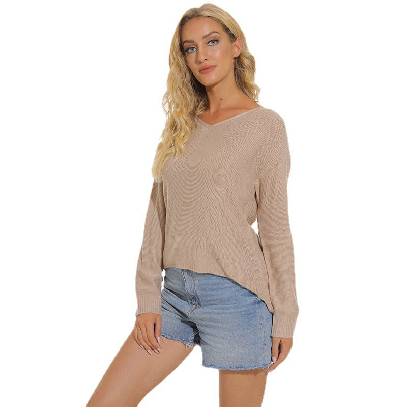 Damen Pullover mit weichem Maschenstrick und lässigem Schnitt R&B