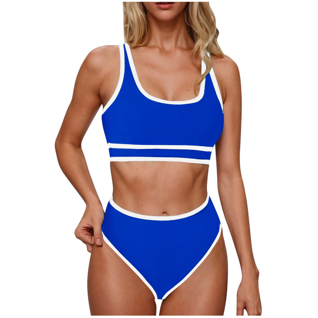 Damen Sportliches Hochtailliertes Bikini-Set R&B