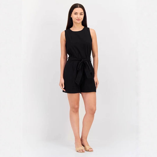 Damen Jumpsuit mit eleganter Taillierung und praktischen Taschen R&B