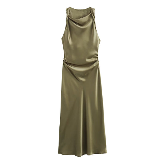 Damen elegantes Sommerkleid mit fließendem Schnitt und charmanten Rüschendetails R&B