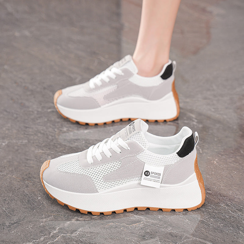 Damen Freizeit Sneakers mit atmungsaktivem Mesh-Obermaterial und rutschfester Sohle R&B