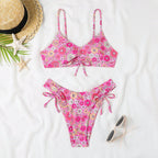 Damen Blumenmuster Bikini R&B