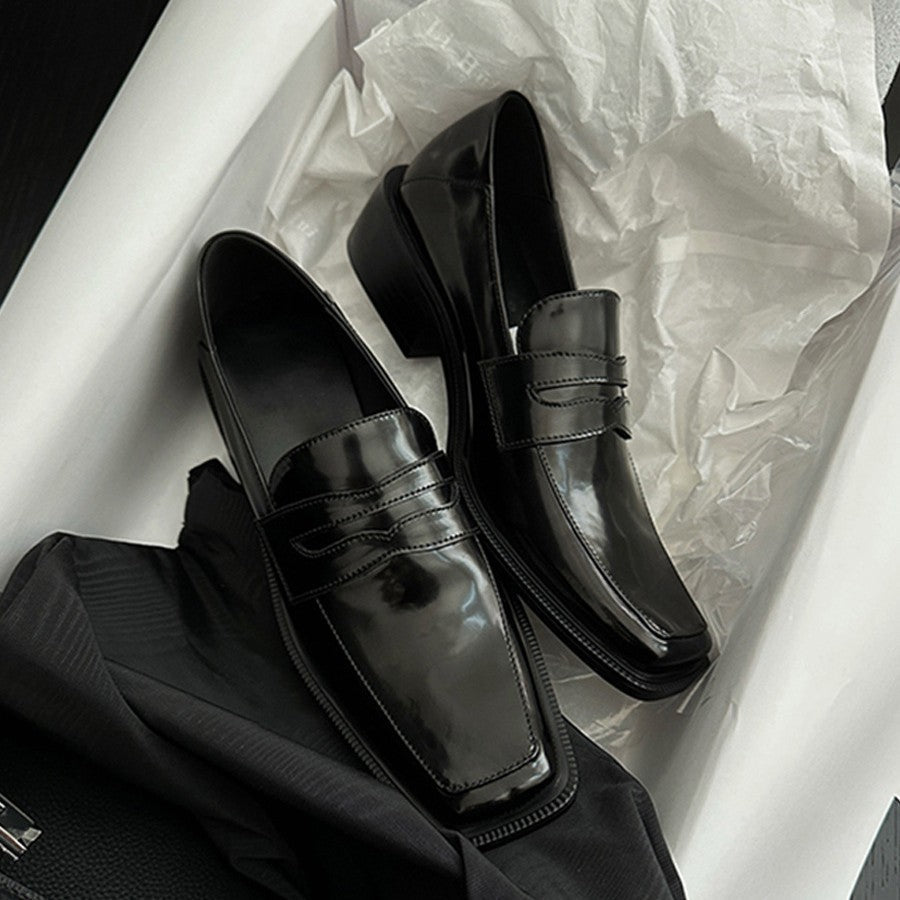 Damen elegante Loafers mit hochwertiger Lederoberfläche und modischem Design