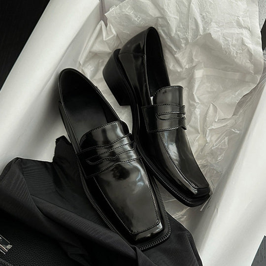 Damen elegante Loafers mit hochwertiger Lederoberfläche und modischem Design R&B