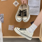 Damen Freizeit Sneakers mit gepolsterter Innensohle und punktemuster R&B