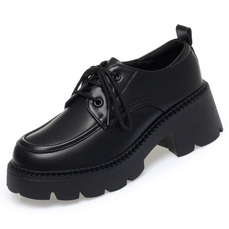Damen Modische Schnürschuhe mit robustem Blockabsatz und trendigem Design