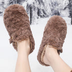 Damen Flauschige Hausschuhe mit modischem Design und warmem Futter R&B