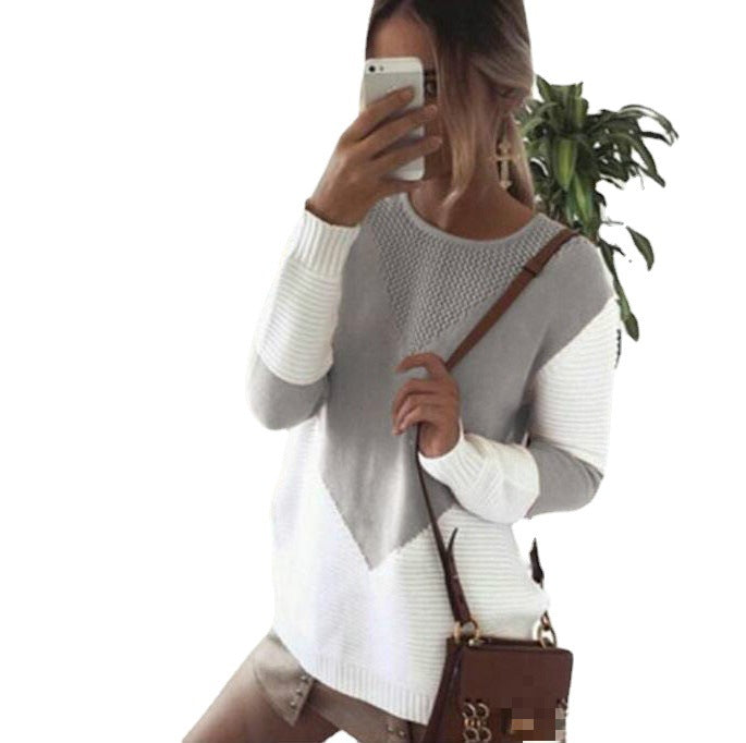 Damen Strickpullover mit strukturiertem Design und modernen Akzenten R&B