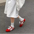 Damen Sportliche Sneakers mit atmungsaktivem Obermaterial und rutschfester Sohle R&B