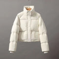 Damen gesteppte Winterjacke mit hohem Kragen und praktischen Taschen R&B