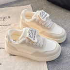 Damen Modische Sneaker mit luxuriösem Leder-Obermaterial R&B
