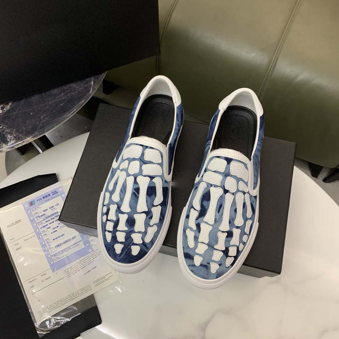 Damen Slip-On Sneakers mit innovativem Oberflächenmuster und rutschfester Sohle R&B