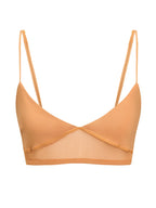 Damen nan bügelloser Soft-BH mit Mesh-Unterbrustband und verstellbaren Spaghettiträgern R&B