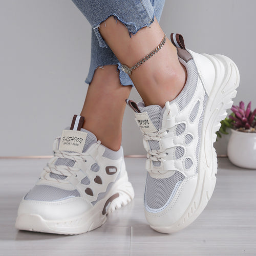 Damen Sportliche Laufschuhe mit atmungsaktiver Mesh-Oberfläche und komfortabler Dämpfung R&B