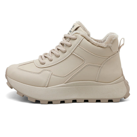 Damen High-Top Sneakers mit flauschigem Innenfutter und rutschfester Sohle R&B