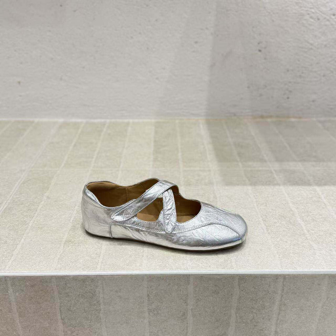 Damen Ballerinas mit verstellbarem Riemchen und elastischer Innensohle R&B