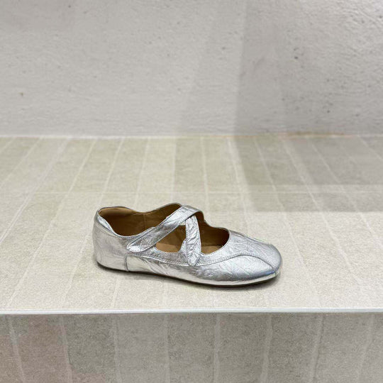 Damen Ballerinas mit verstellbarem Riemchen und elastischer Innensohle R&B