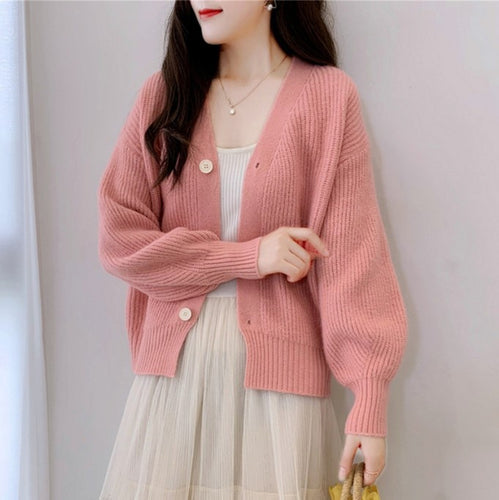 Damen Lässiger Strickcardigan R&B