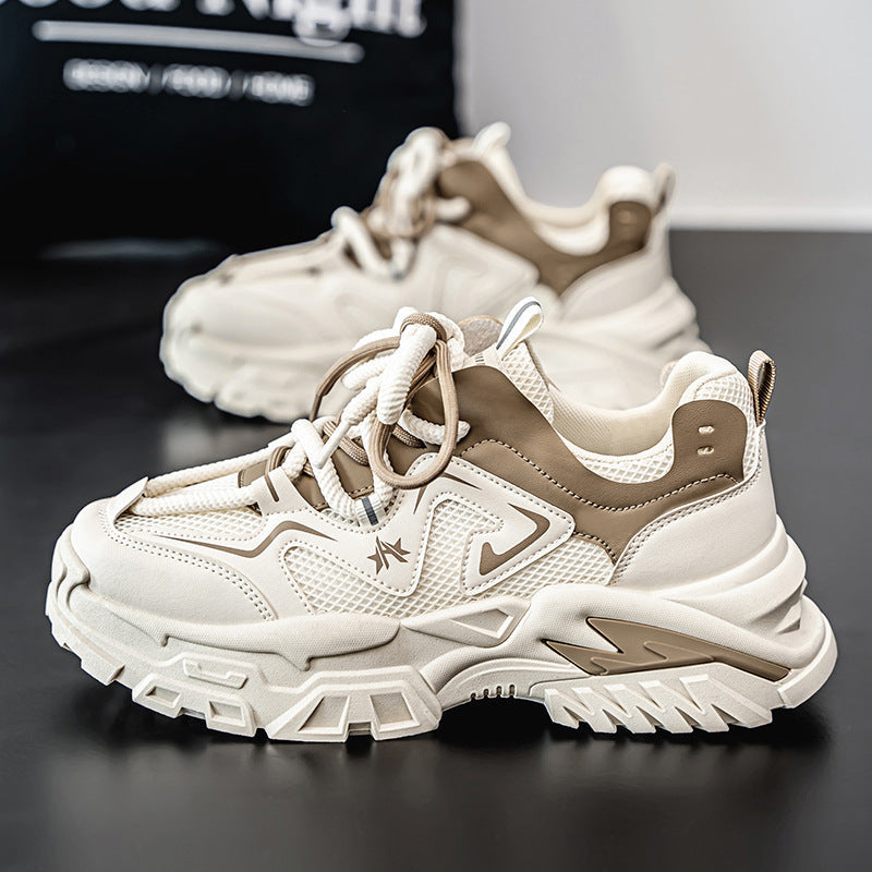 Damen Sportliche Chunky Sneakers mit atmungsaktiver Spitze und stoßdämpfender Sohle R&B