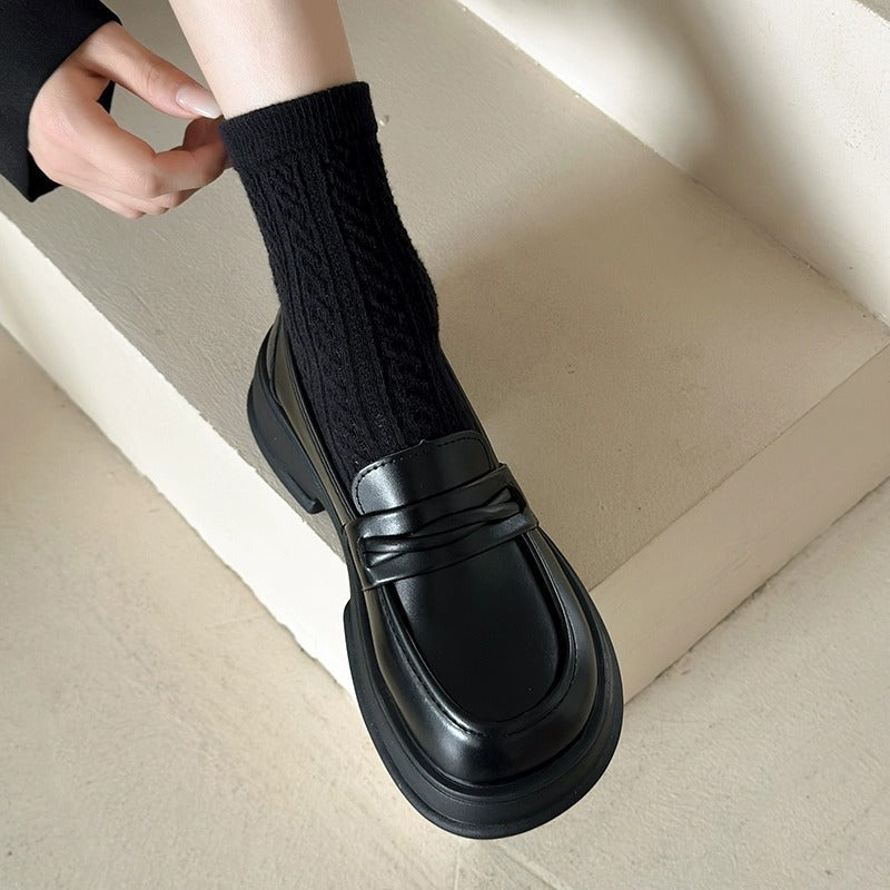 Damen Stilvolle Loafers mit robuster Plateausohle R&B