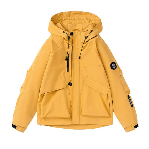 Damen technische Outdoor-Jacke mit atmungsaktiver Membran und verstellbarer Kapuze R&B