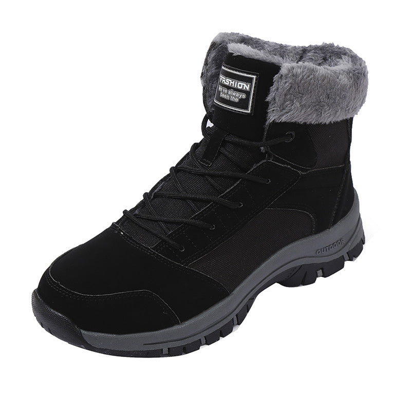 Damen gefütterte Winterstiefel mit rutschfester Sohle und isolierendem Kragen R&B