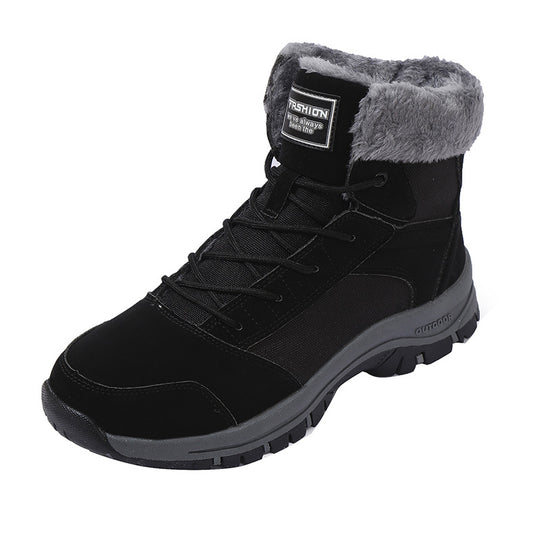 Damen gefütterte Winterstiefel mit rutschfester Sohle und isolierendem Kragen R&B
