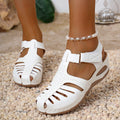 Damen bequeme Sandalen mit anatomisch geformtem Fußbett und luftigen Schlitzdesign R&B