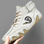 Herren Hochwertige Leder-Sneaker mit rutschfester Sohle und gepolstertem Knöchel R&B