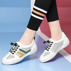 Damen Atmungsaktive Freizeitsneaker mit elastischem Schnürsystem und rutschfester Sohle R&B