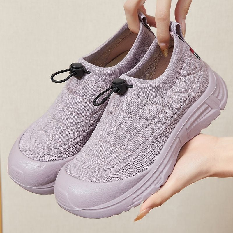 Damen Ultraleichte Slip-On Sneakers mit elastischem Ansatz und rutschfester Sohle R&B