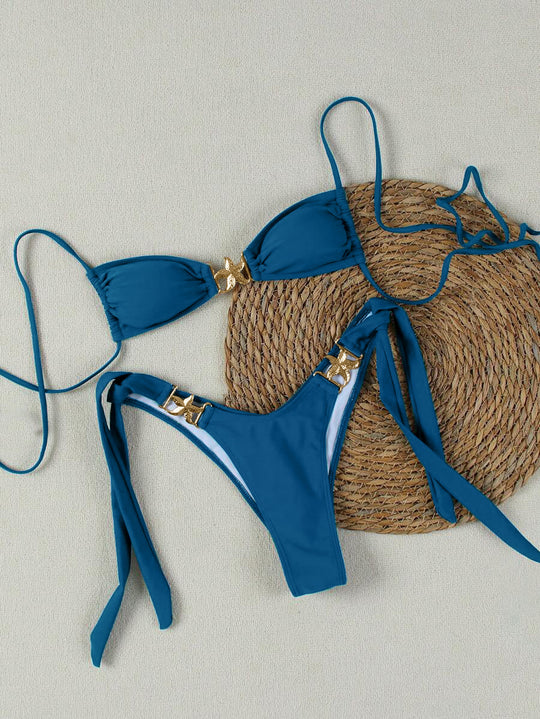Damen Bikini-Set mit eleganten Schnallen R&B