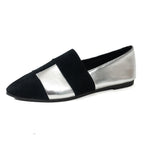 Damen modische Slipper mit glänzendem Obermaterial und weichem Fußbett R&B