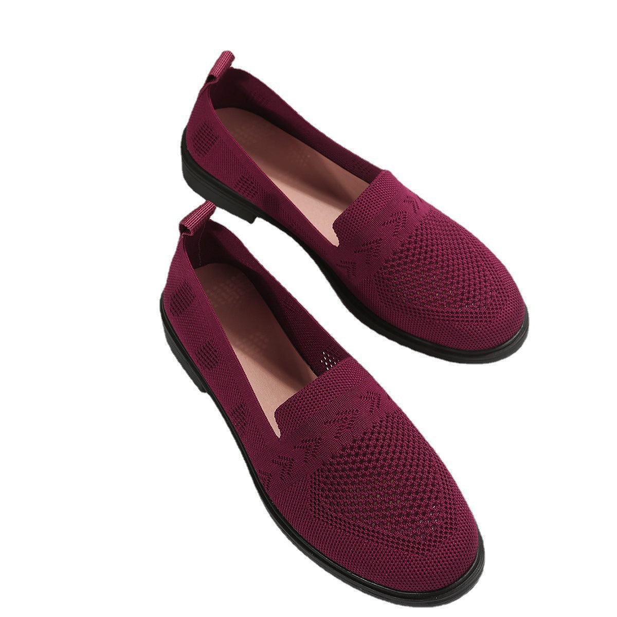 Damen luftige Slip-On Sneakers mit atmungsaktivem Netzmaterial R&B