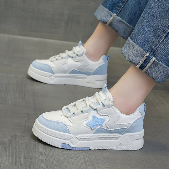 Damen Sneakers mit glitzerndem Sternenapplikation und komfortabler Dämpfung R&B