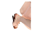 Damen elegante Mules mit dekorativen Schleifen und einzigartigem Absatzdesign R&B