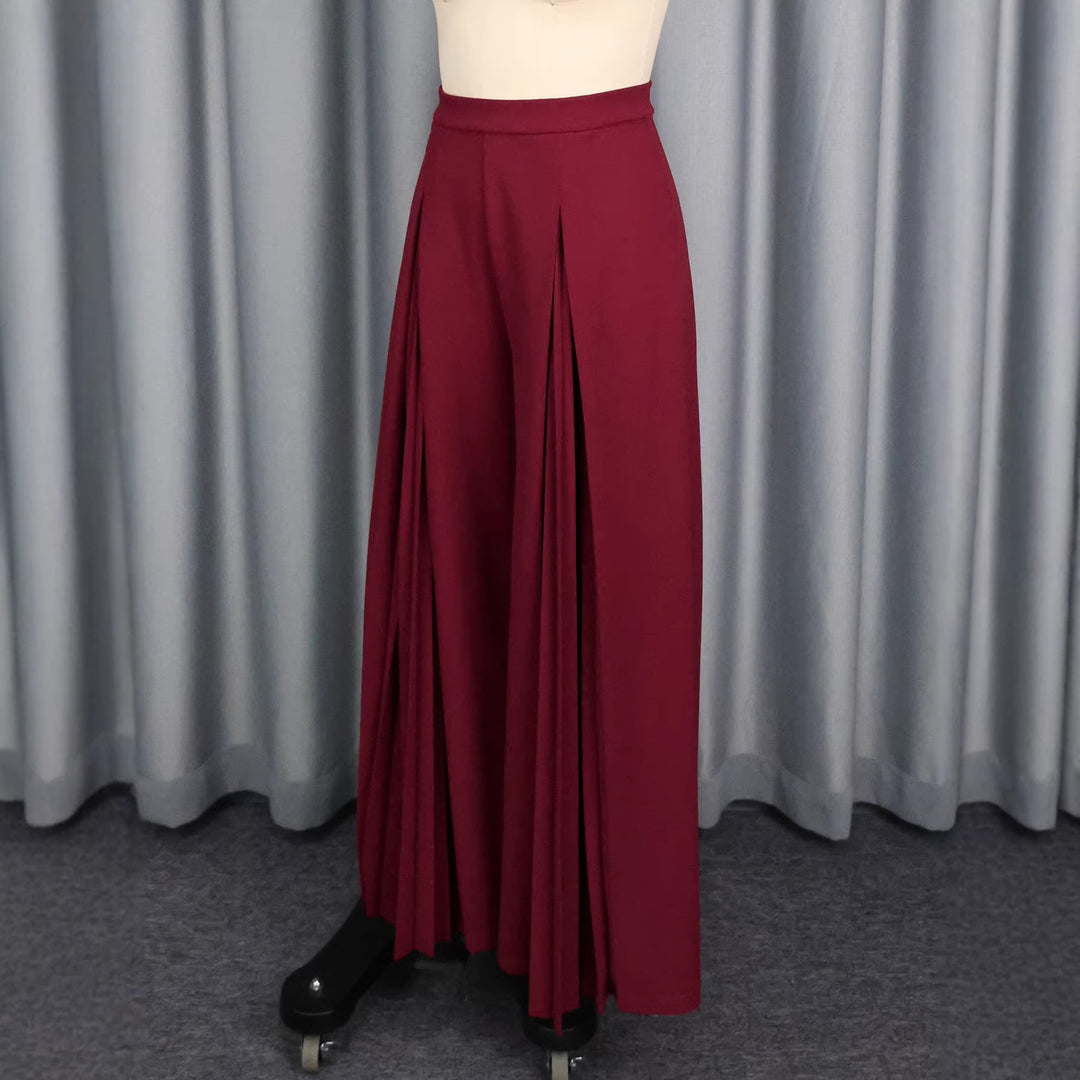 Damen Plisseehose mit hohem Bund und elegantem Faltenwurf R&B