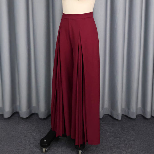 Damen Plisseehose mit hohem Bund und elegantem Faltenwurf R&B
