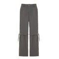Damen modische Utility-Hose mit verstellbarem Saum und praktischen Taschen R&B