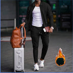 Herren modische Reisedaunenjacke mit funktionalen Taschen und elastischem Bund R&B