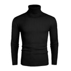 Herren Hochwertiger Rollkragenpullover mit feiner Rippenstruktur R&B