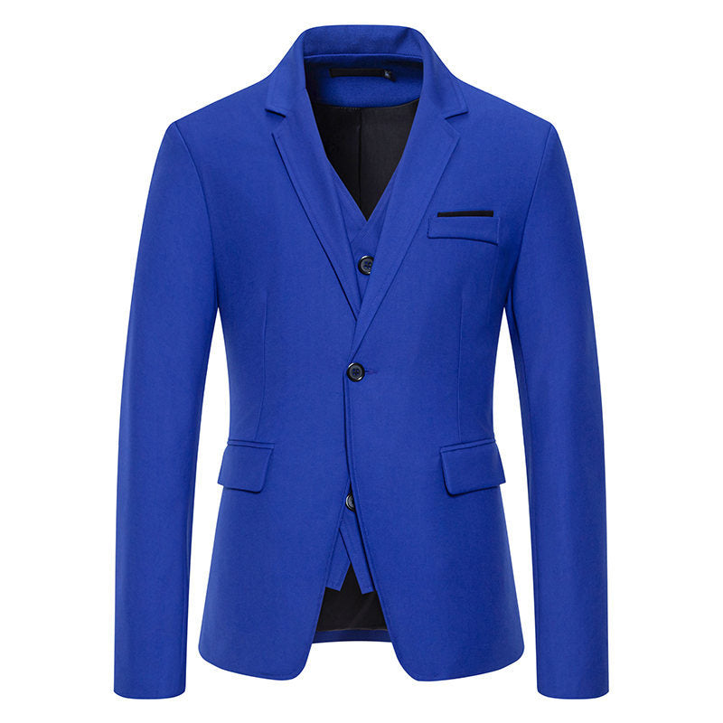 Herren Hochwertiges Anzug-Set mit Weste und elegantem Kragen R&B