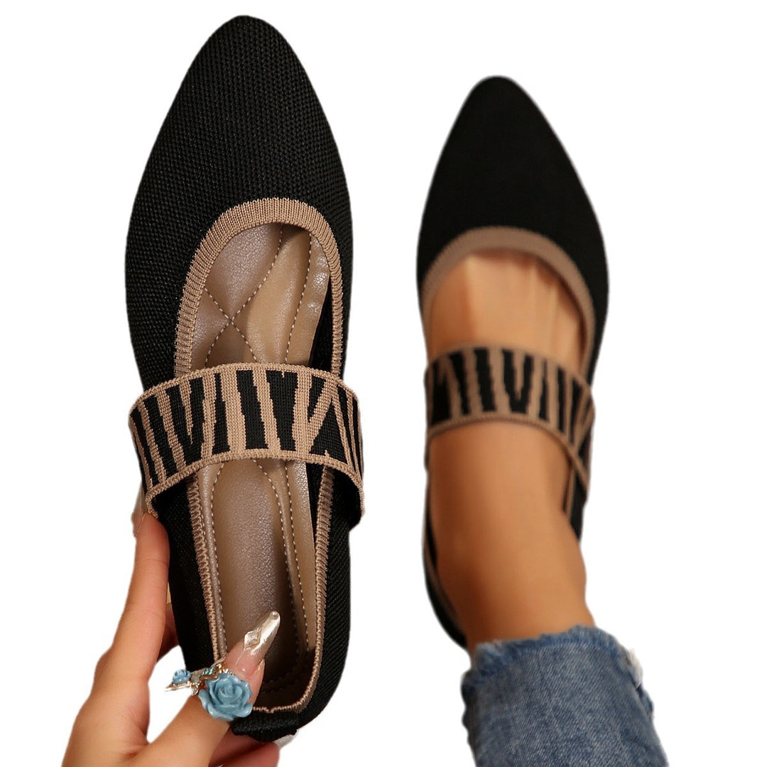Damen modische Slipper mit elastischem Riemen R&B