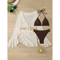 Damen Bikini-Set mit schickem Überwurf und verstellbaren Trägern R&B