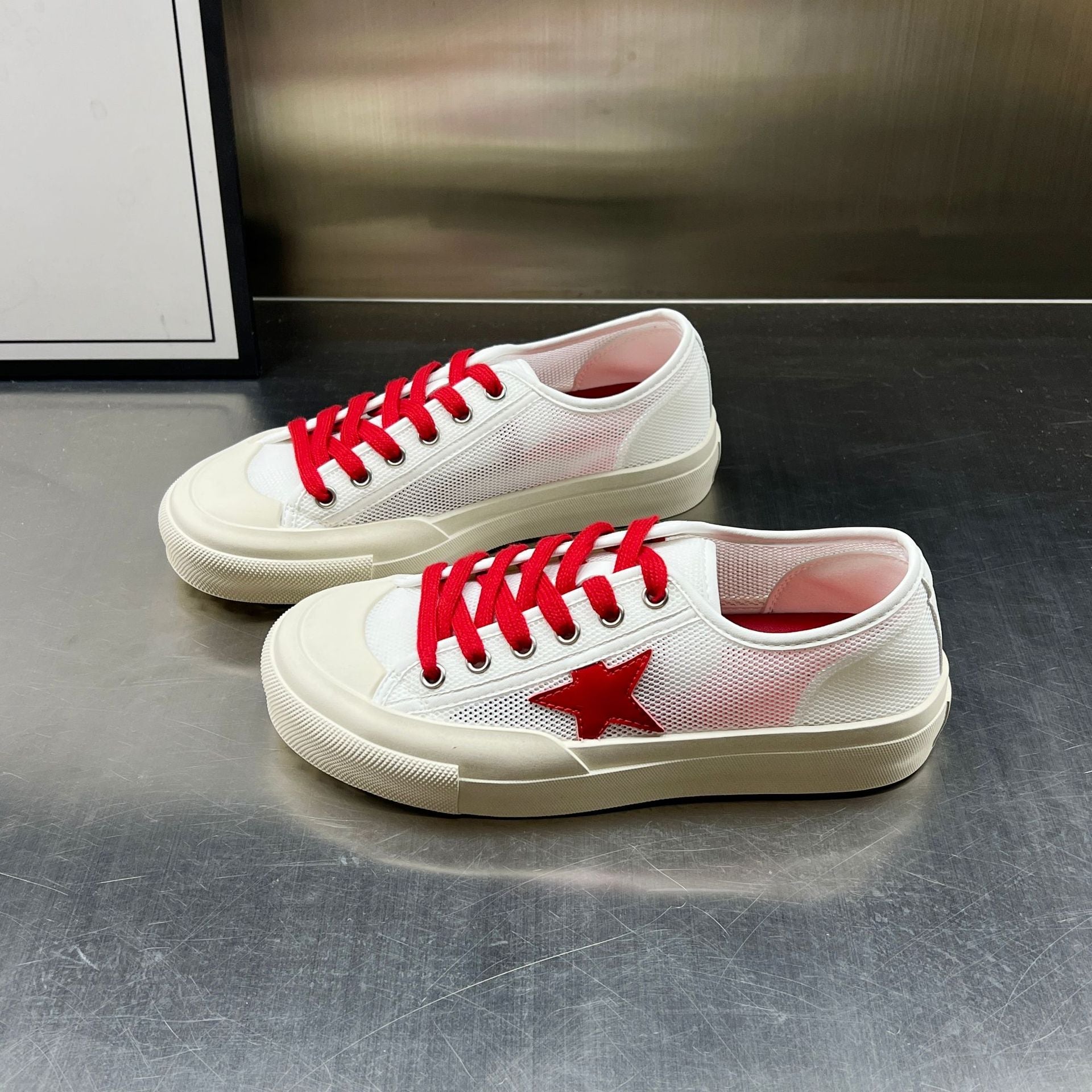 Damen Atmungsaktive Sneakers mit stylischem Mesh-Obermaterial und gemütlicher Innensohle R&B